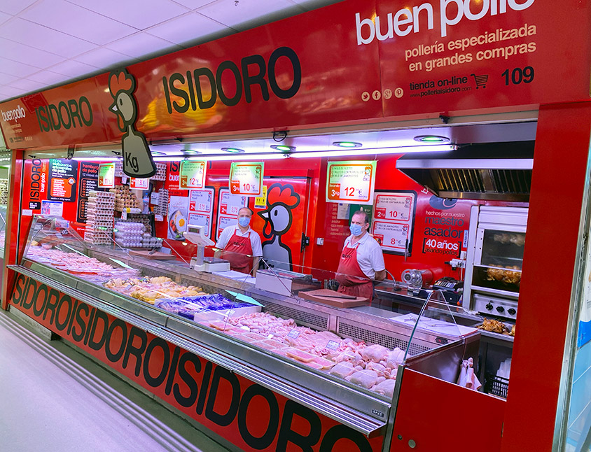 Pollería Isidoro en Mercado de Ventas de Madrid