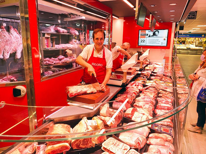 Carnicería en Mercado de Ventas de Madrid